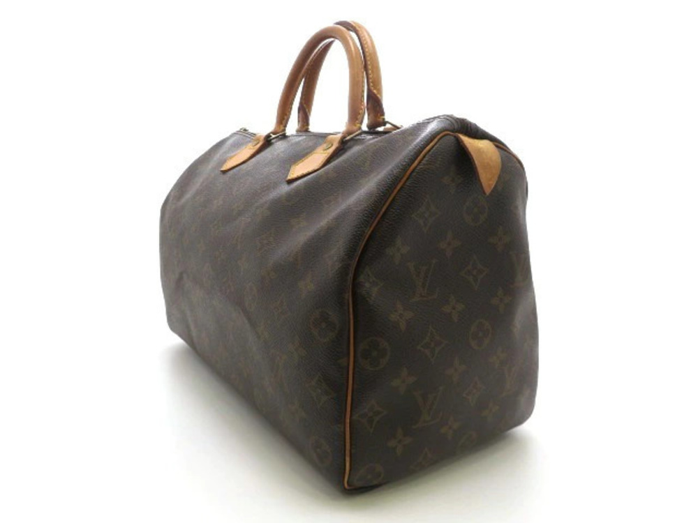 Louis Vuitton Monogram Speedy Handbag Brown